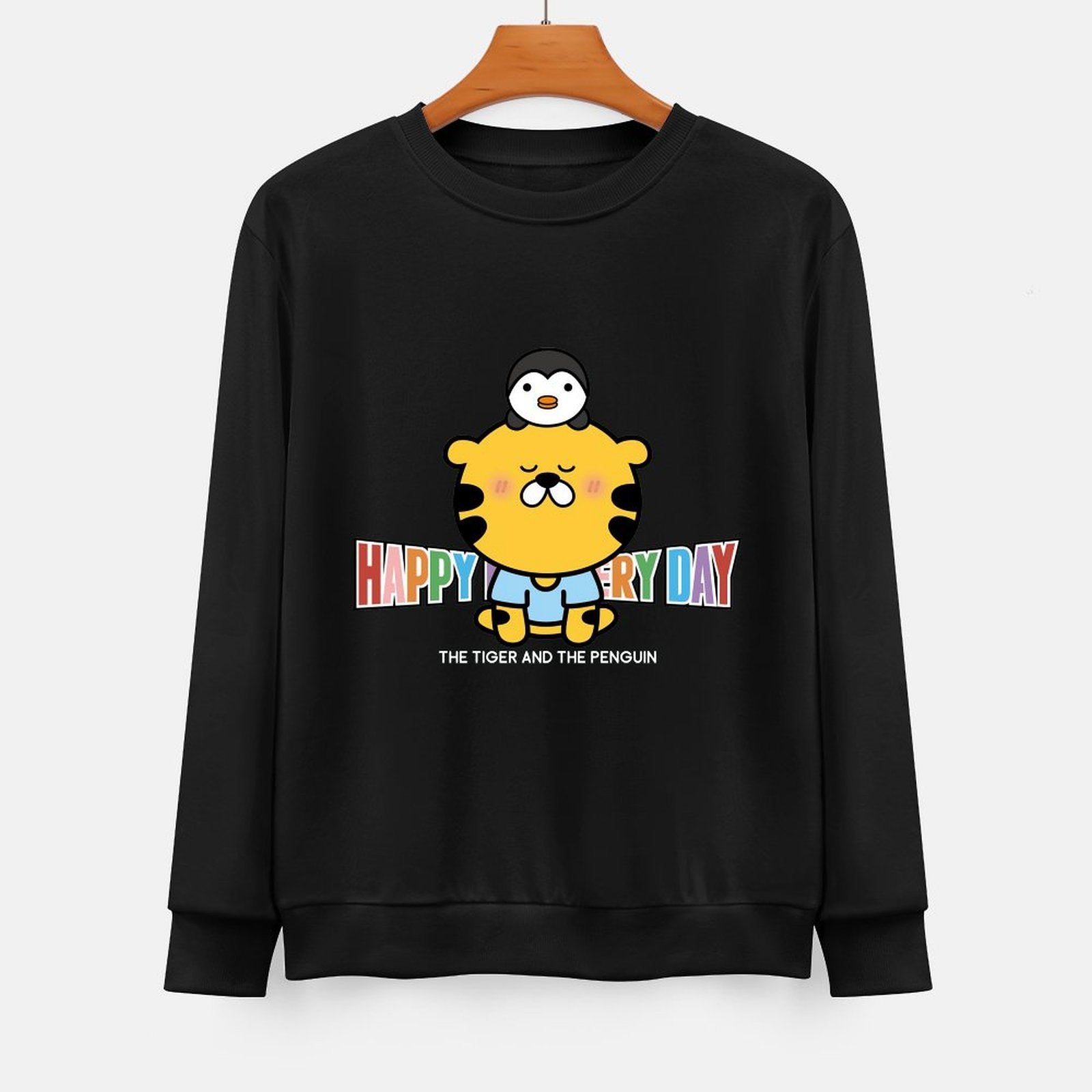 Front Patterned Long Sleeve TopSmooth Feel Outdoor